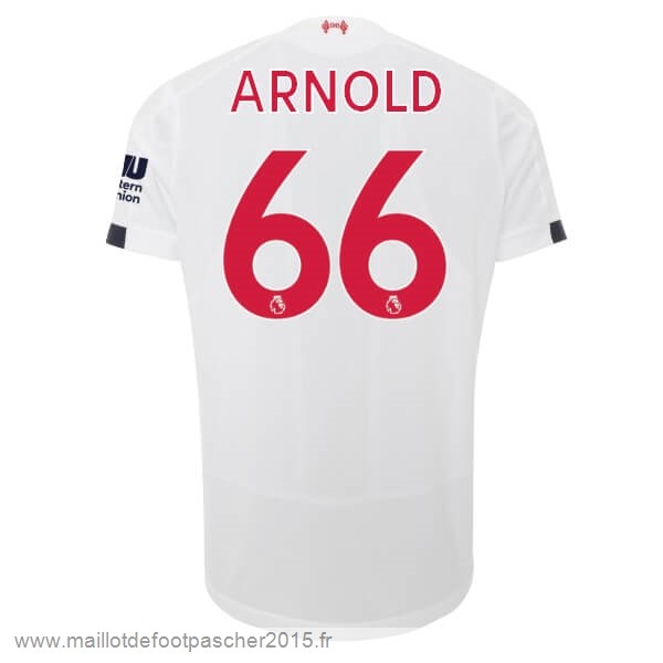 Maillot Foot Achat NO.66 Arnold Exterieur Maillot Liverpool 2019 2020 Blanc