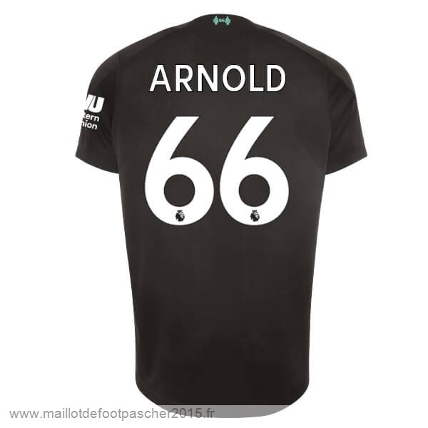 Maillot Foot Achat NO.66 Arnold Third Maillot Liverpool 2019 2020 Noir