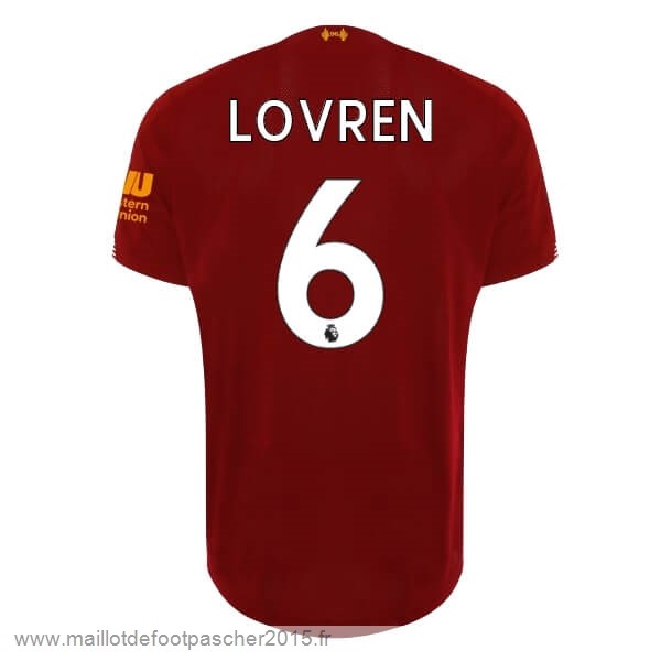 Maillot Foot Achat NO.6 Lovren Domicile Maillot Liverpool 2019 2020 Rouge