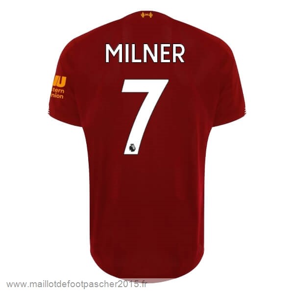 Maillot Foot Achat NO.7 Milner Domicile Maillot Liverpool 2019 2020 Rouge