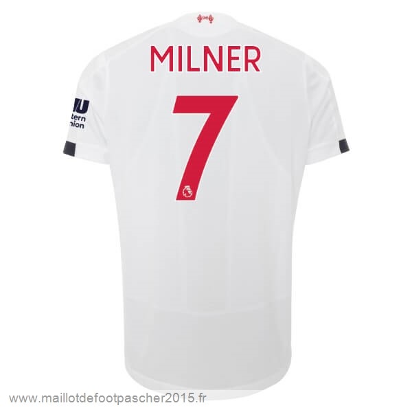 Maillot Foot Achat NO.7 Milner Exterieur Maillot Liverpool 2019 2020 Blanc