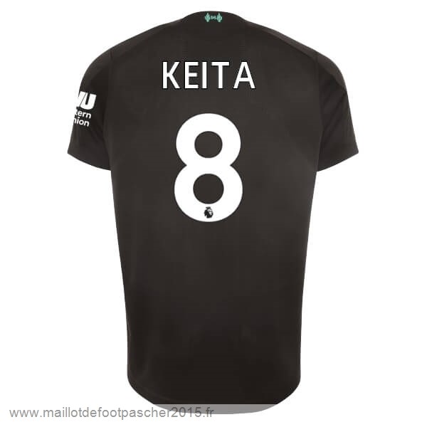 Maillot Foot Achat NO.8 Keita Third Maillot Liverpool 2019 2020 Noir