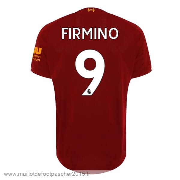 Maillot Foot Achat NO.9 Firmino Domicile Maillot Liverpool 2019 2020 Rouge