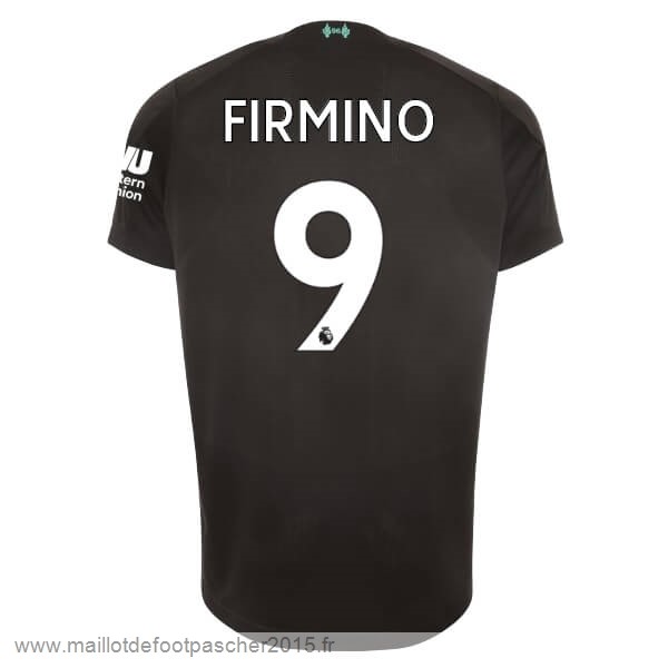 Maillot Foot Achat NO.9 Firmino Third Maillot Liverpool 2019 2020 Noir