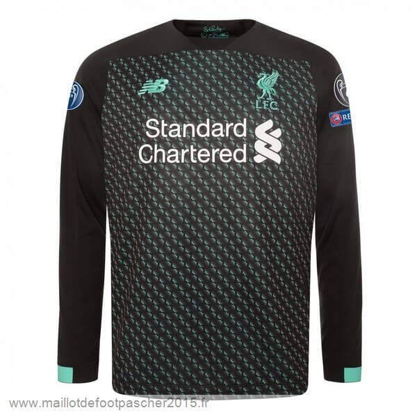 Maillot Foot Achat Third Manches Longues Liverpool 2019 2020 Noir