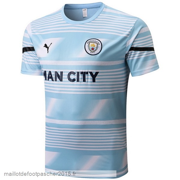 Maillot Foot Achat Entrainement Manchester City 2022 2023 Bleu