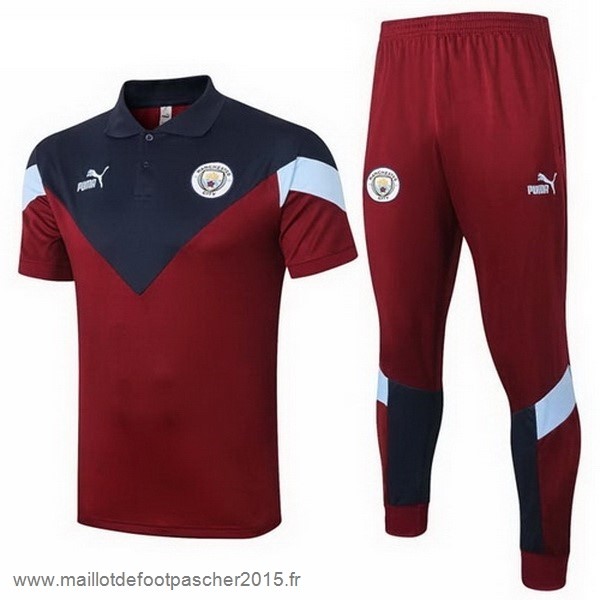 Maillot Foot Achat Ensemble Complet Polo Manchester City 2020 2021 Bordeaux