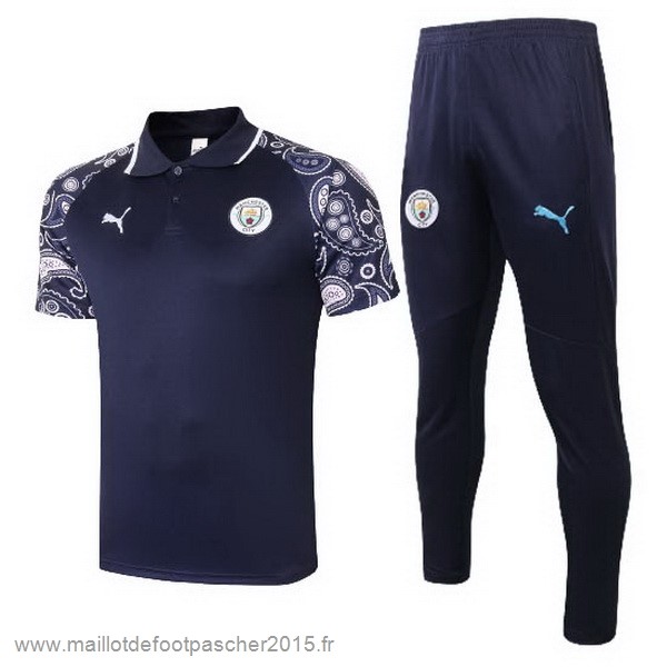 Maillot Foot Achat Ensemble Complet Polo Manchester City 2020 2021 Purpura Noir