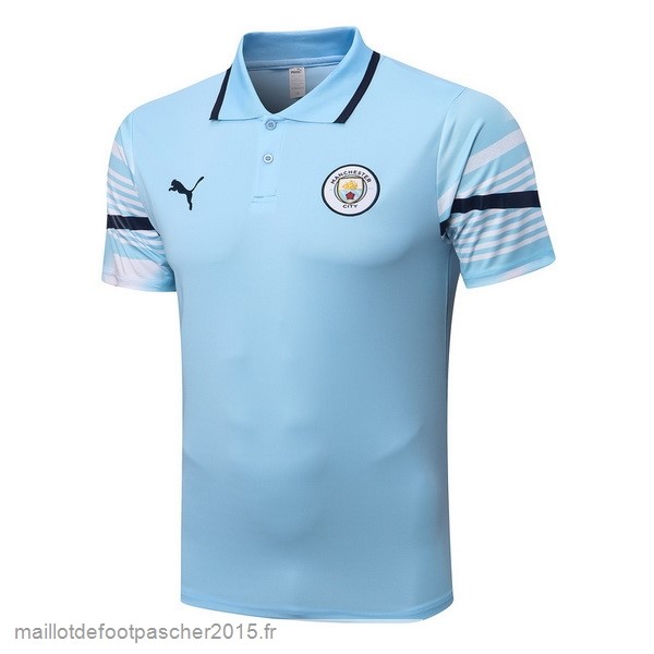 Maillot Foot Achat Polo Manchester City 2022 2023 Bleu Clair