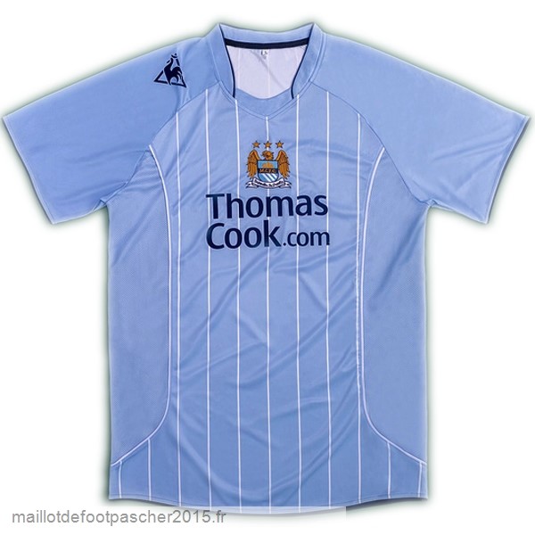 Maillot Foot Achat Domicile Maillot Manchester City Rétro 2007 2008 Bleu