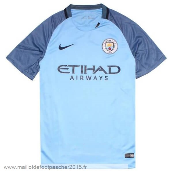 Maillot Foot Achat Domicile Maillot Manchester City Rétro 2016 2017 Bleu