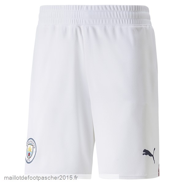 Maillot Foot Achat Domicile Pantalon Manchester City 2022 2023 Blanc