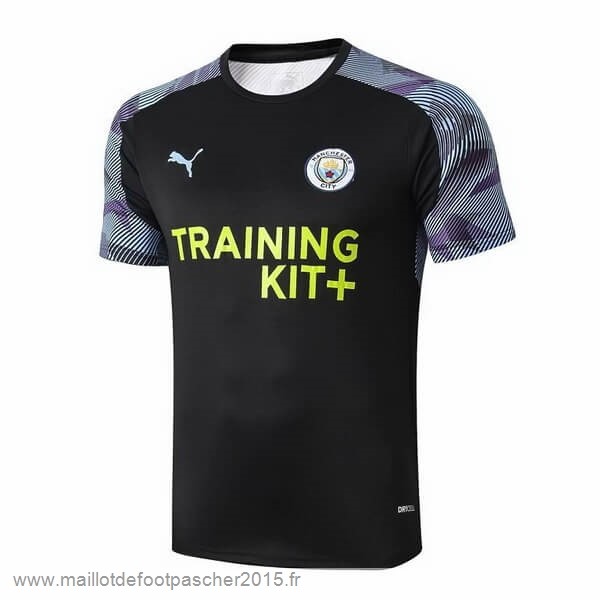 Maillot Foot Achat Entrainement Manchester City 2019 2020 Noir Purpura