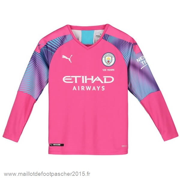 Maillot Foot Achat Manches Longues Gardien Manchester City 2019 2020 Rose