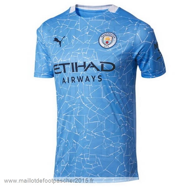 Maillot Foot Achat Thailande Domicile Maillot Manchester City 2020 2021 Bleu