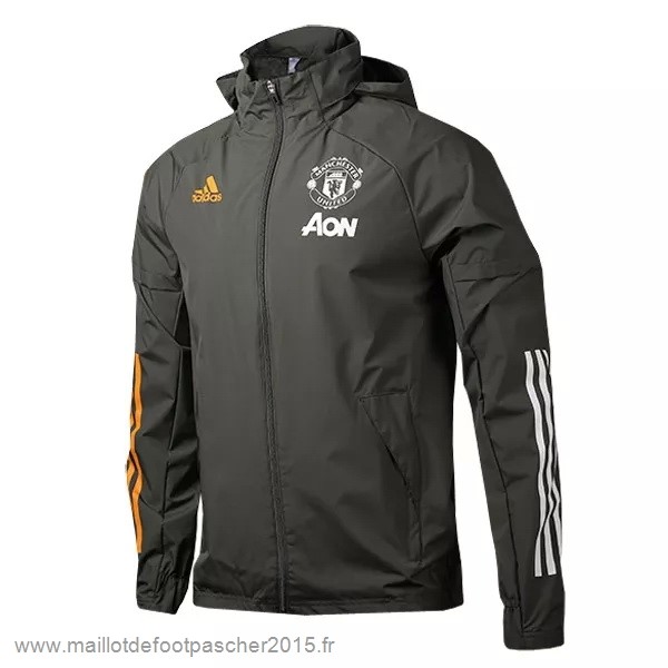 Maillot Foot Achat Coupe Vent Manchester United 2020 2021 Noir