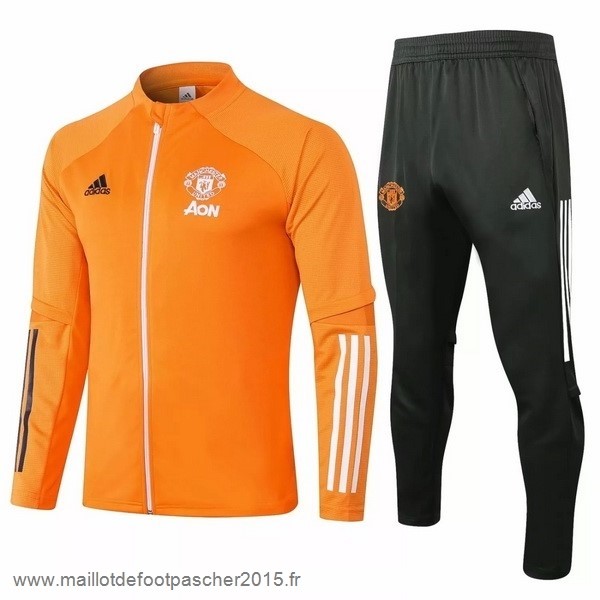 Maillot Foot Achat Survêtements Manchester United 2020 2021 Orange