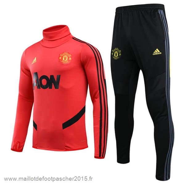 Maillot Foot Achat Survêtements Manchester United 2020 2021 Rouge Jaune Noir