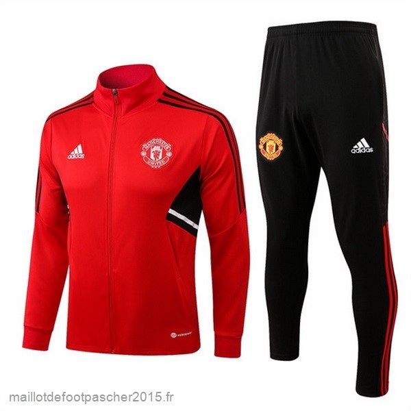 Maillot Foot Achat Survêtements Manchester United 2022 2023 Rouge Noir