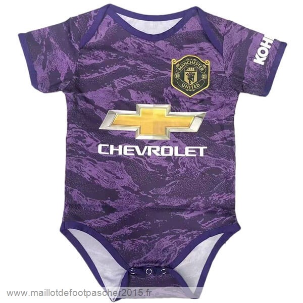 Maillot Foot Achat Domicile Gardien Onesies Enfant Manchester United 2019 2020 Purpura