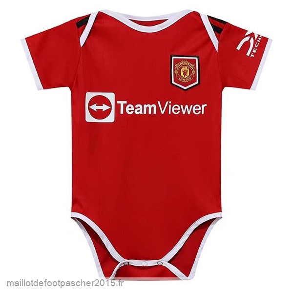 Maillot Foot Achat Domicile Onesies Enfant Manchester United 2022 2023 Rouge