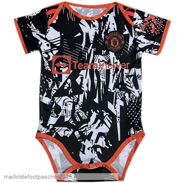 Maillot Foot Achat Third Onesies Enfant Manchester United 2022 2023 Noir