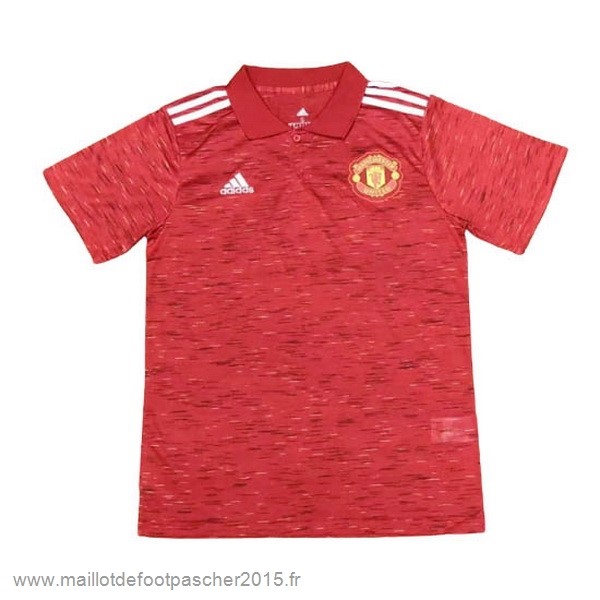 Maillot Foot Achat Polo Manchester United 2020 2021 Rouge