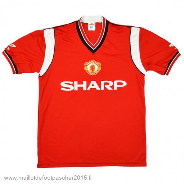 Maillot Foot Achat Domicile Maillot Manchester United Rétro 1984 1986 Rouge