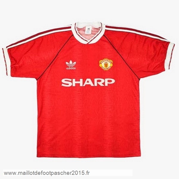 Maillot Foot Achat Domicile Maillot Manchester United Rétro 1990 1992 Rouge