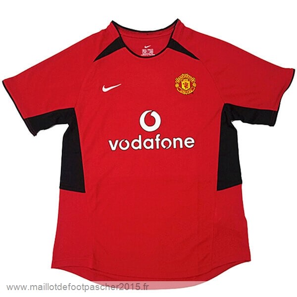 Maillot Foot Achat Domicile Maillot Manchester United Rétro 2002 2003 Rouge