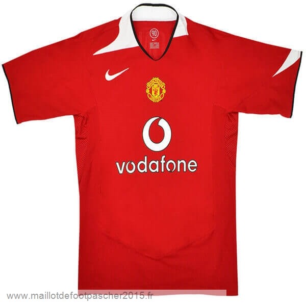 Maillot Foot Achat Domicile Maillot Manchester United Rétro 2005 2006 Rouge