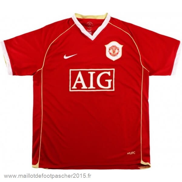 Maillot Foot Achat Domicile Maillot Manchester United Rétro 2006 2007 Rouge