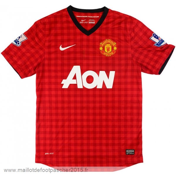 Maillot Foot Achat Domicile Maillot Manchester United Rétro 2012 2013 Rouge