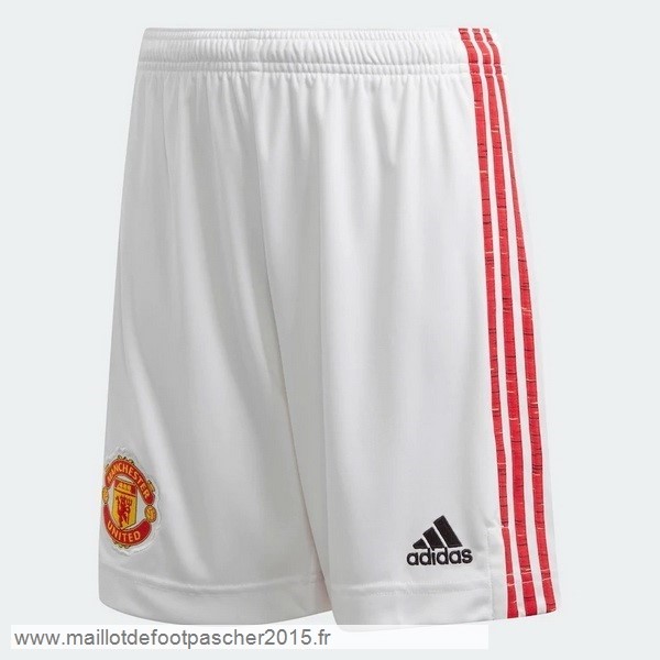 Maillot Foot Achat Domicile Pantalon Manchester United 2020 2021 Blanc