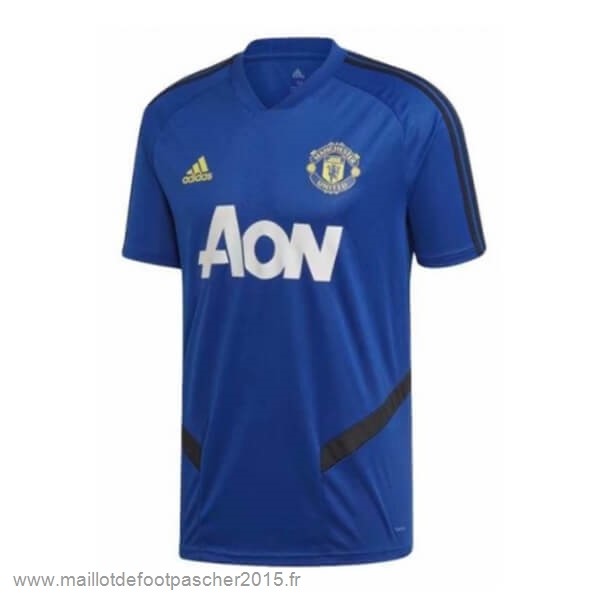 Maillot Foot Achat Entrainement Manchester United 2019 2020 Bleu