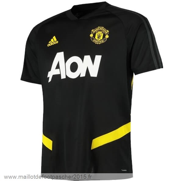 Maillot Foot Achat Entrainement Manchester United 2019 2020 Noir