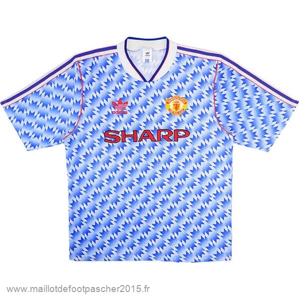 Maillot Foot Achat Exterieur Maillot Manchester United Rétro 1990 1992 Bleu