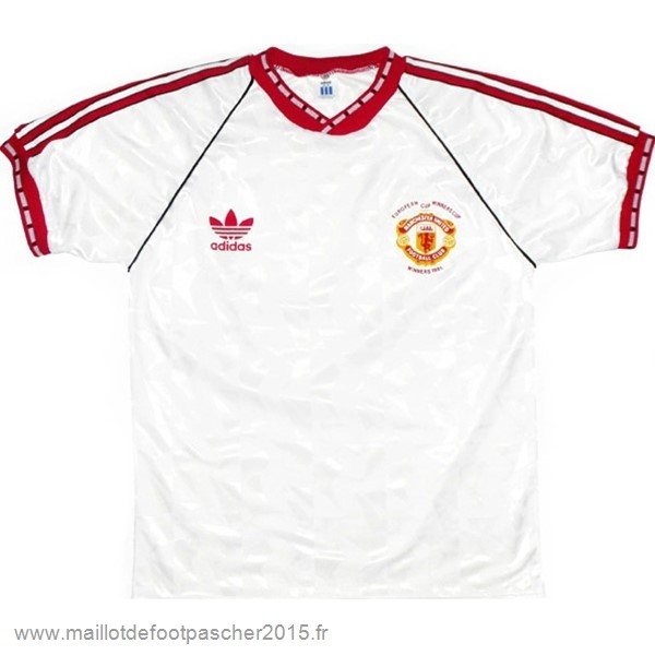 Maillot Foot Achat Exterieur Maillot Manchester United Rétro 1991 Blanc