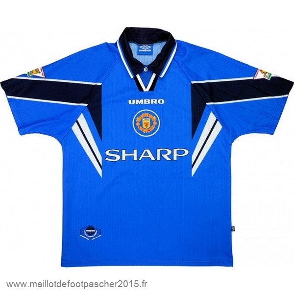 Maillot Foot Achat Exterieur Maillot Manchester United Rétro 1997 1998 Bleu