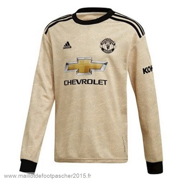 Maillot Foot Achat Exterieur Manches Longues Manchester United 2019 2020 Marron