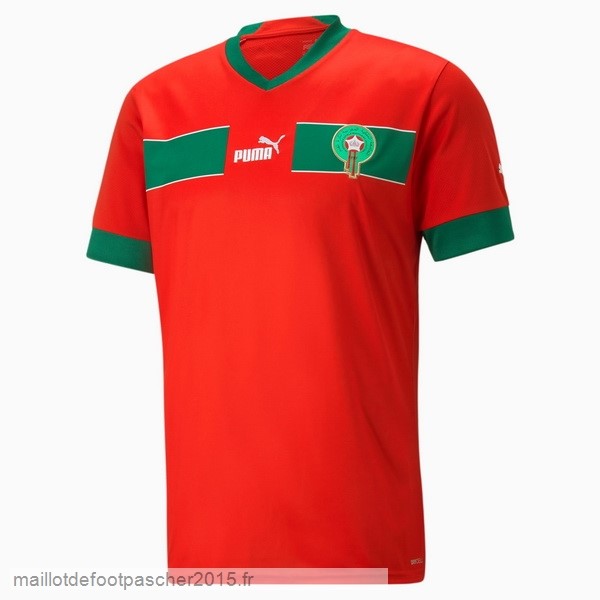 Maillot Foot Achat Thailande Domicile Maillot Maroc 2022 Rouge