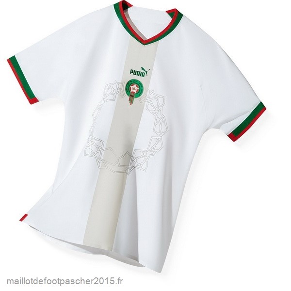 Maillot Foot Achat Thailande Exterieur Maillot Maroc 2022 Blanc