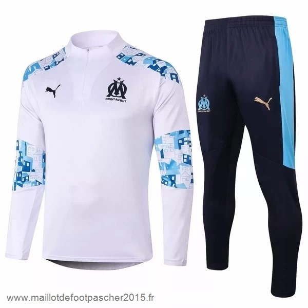 Maillot Foot Achat Survêtements Marseille 2020 2021 Blanc Bleu