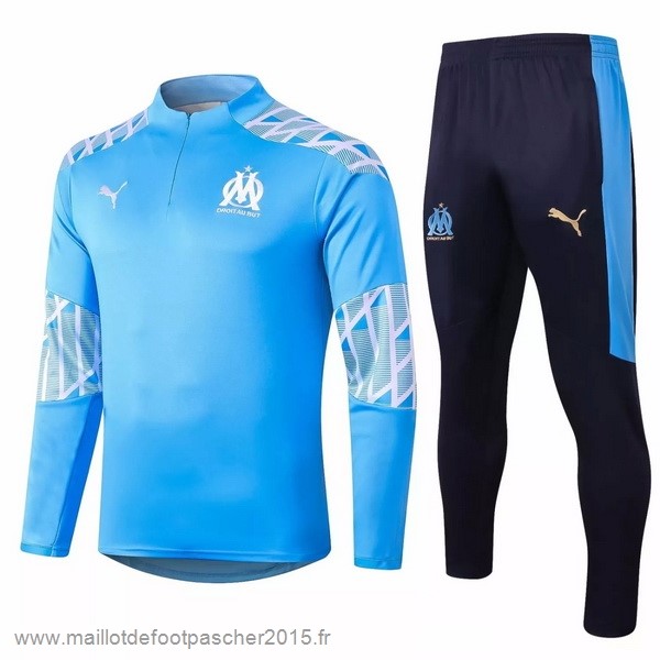 Maillot Foot Achat Survêtements Marseille 2020 2021 Bleu Clair Blanc