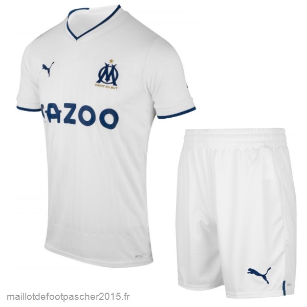 Maillot Foot Achat Domicile Conjunto De Enfant Marseille 2022 2023 Blanc