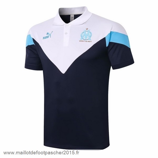 Maillot Foot Achat Polo Marseille 2020 2021 Blanc Bleu