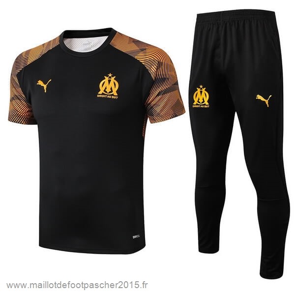 Maillot Foot Achat Entrainement Conjunto Completo Marseille 2019 2020 Noir