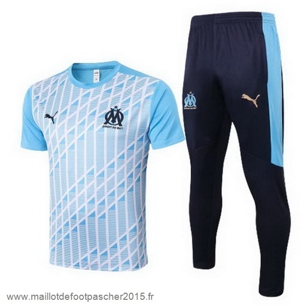 Maillot Foot Achat Entrainement Ensemble Complet Marseille 2020 2021 Bleu