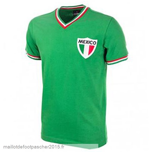 Maillot Foot Achat Domicile Maillot Mexico Rétro 1970 Vert