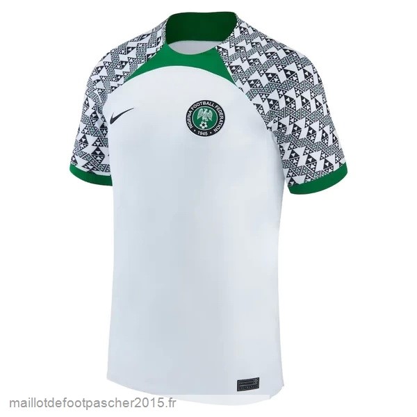 Maillot Foot Achat Thailande Exterieur Maillot Nigeria 2022 Blanc